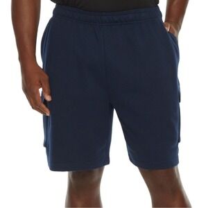 Xersion Mens Mid Rise Quick Dry Cargo Short Drawstring Waist Size 2XL Navy NWOT
